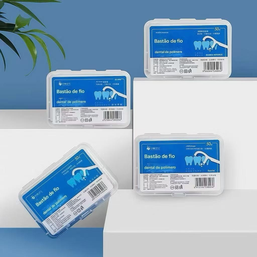 Kit 50/100/150/200 pcs Fio Dental em Formato de Arco Ultra Fino para uma Limpeza Eficaz