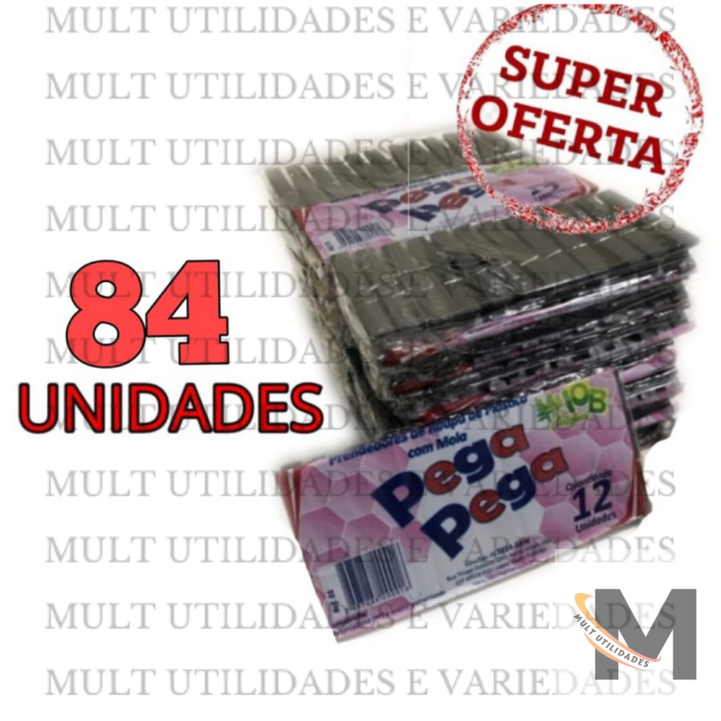 KIT 84 prendedor preto  pregador plástico de roupa super resistente PROMOÇAO