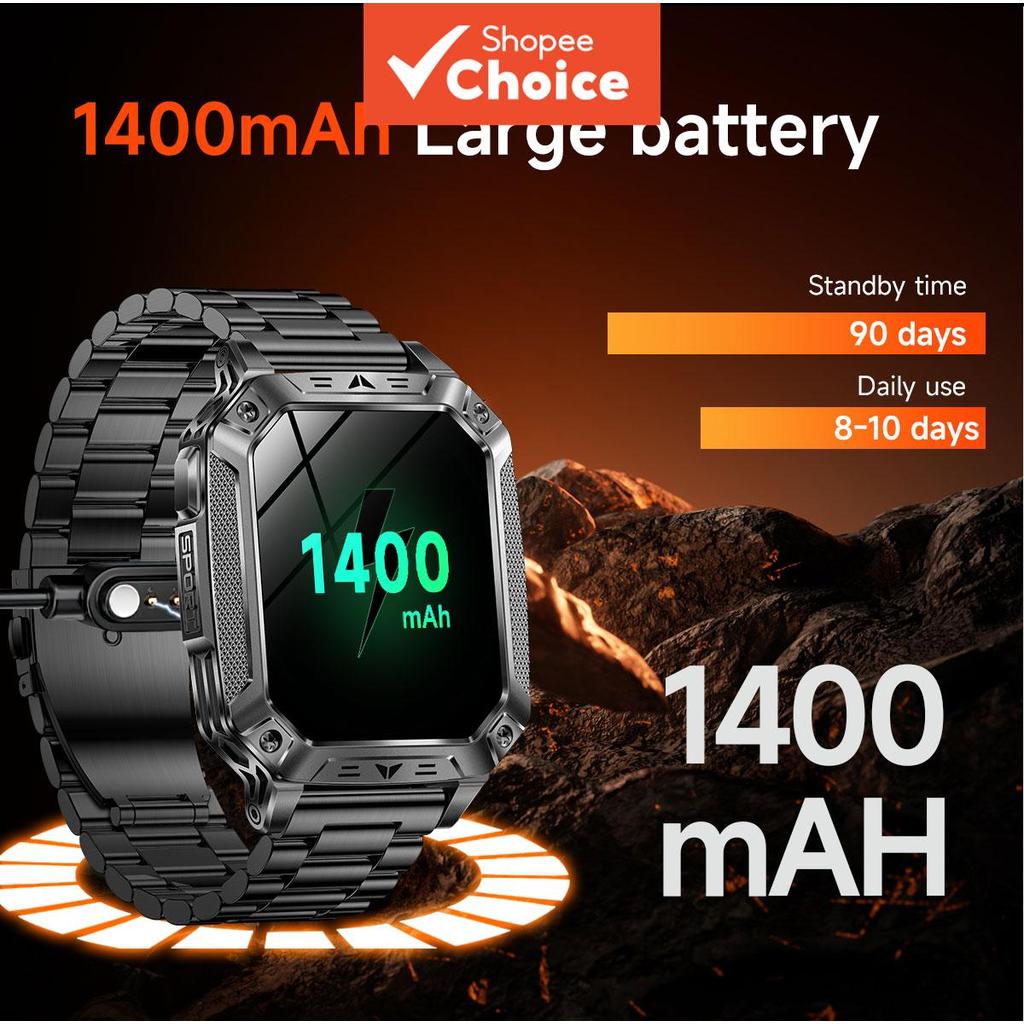 AK86 Relógio Inteligente 2,01 HD Visor Bluetooth 5.2 Chamadas 100+ Modos Esportivos IPX8 À Prova d'Água Controle de