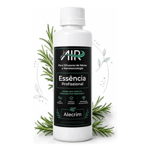 Essência Profissional Alecrim 100ml MH Air Refil Aromatizador Ambientes Maquina Nebulização Ultrassonica Nanopartículas