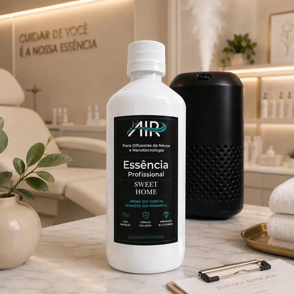 Essência Refil Profissional Sweet Home 500ml MH Air para Difusor Névoa Nanotecnologia Aromatizador Ambiente