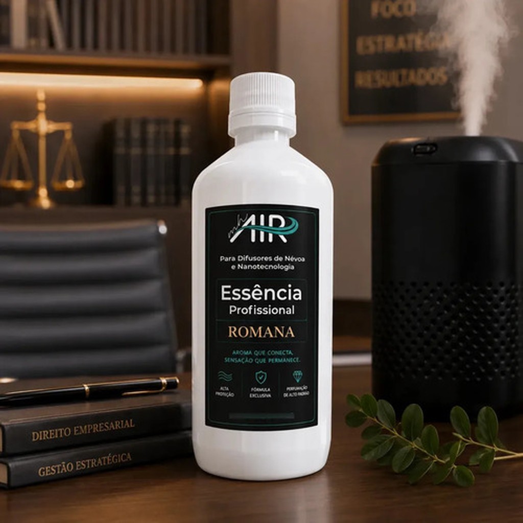 Essência Refil Profissional Romana 500ml MH Air para Difusor Névoa Nanotecnologia Aromatizador Ambiente
