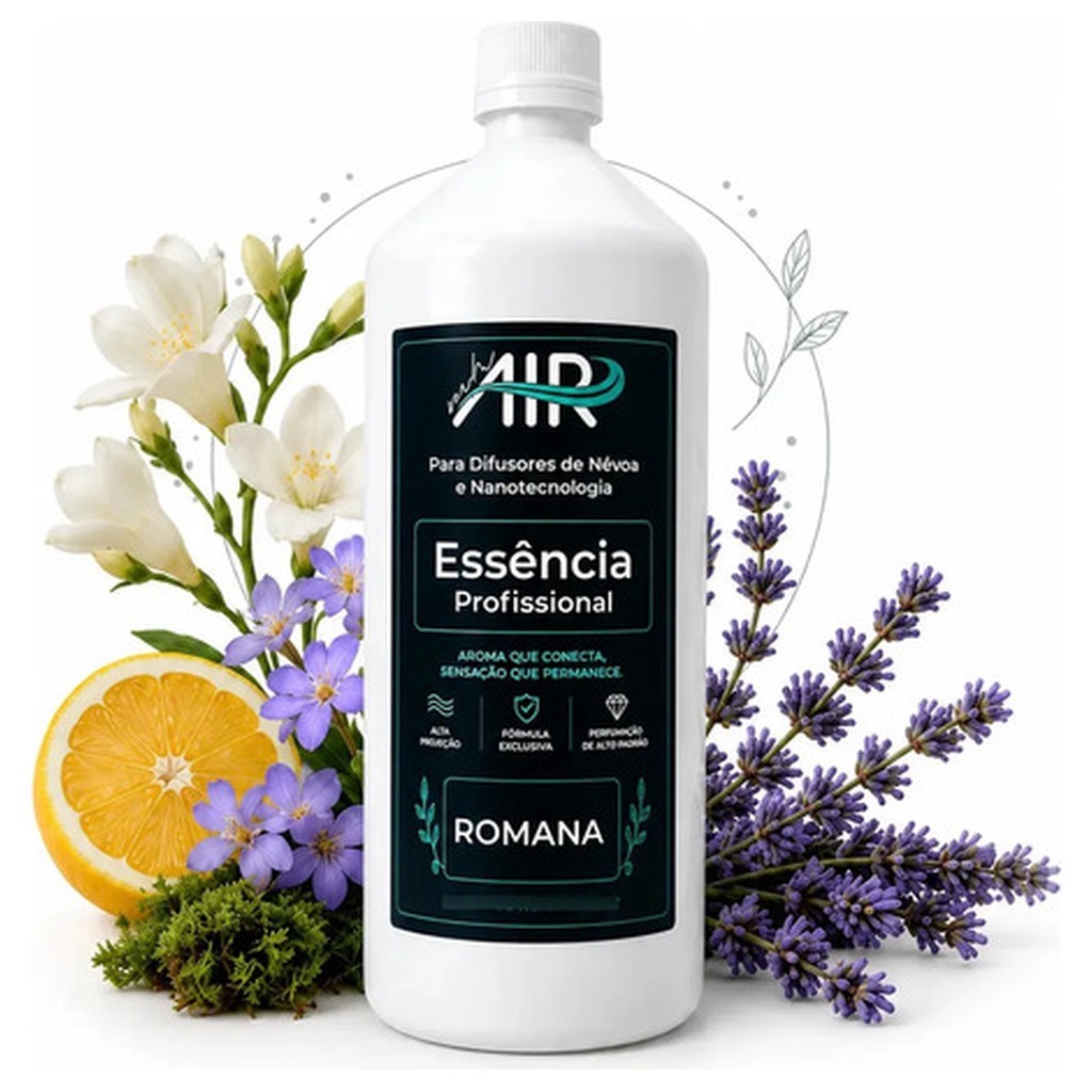 Essência Profissional Romana Refil 1L MH Air para Difusor Névoa Nanotecnologia Aromatizador Ambiente
