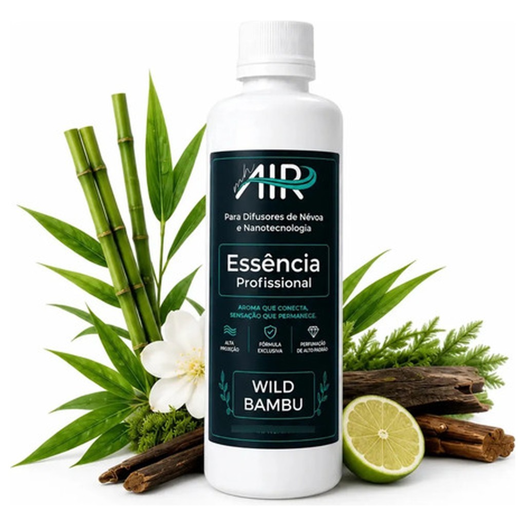 Essência Profissional Wild Bambu 150ml MH Air para Difusor Névoa Nanotecnologia Aromatizador Ambiente