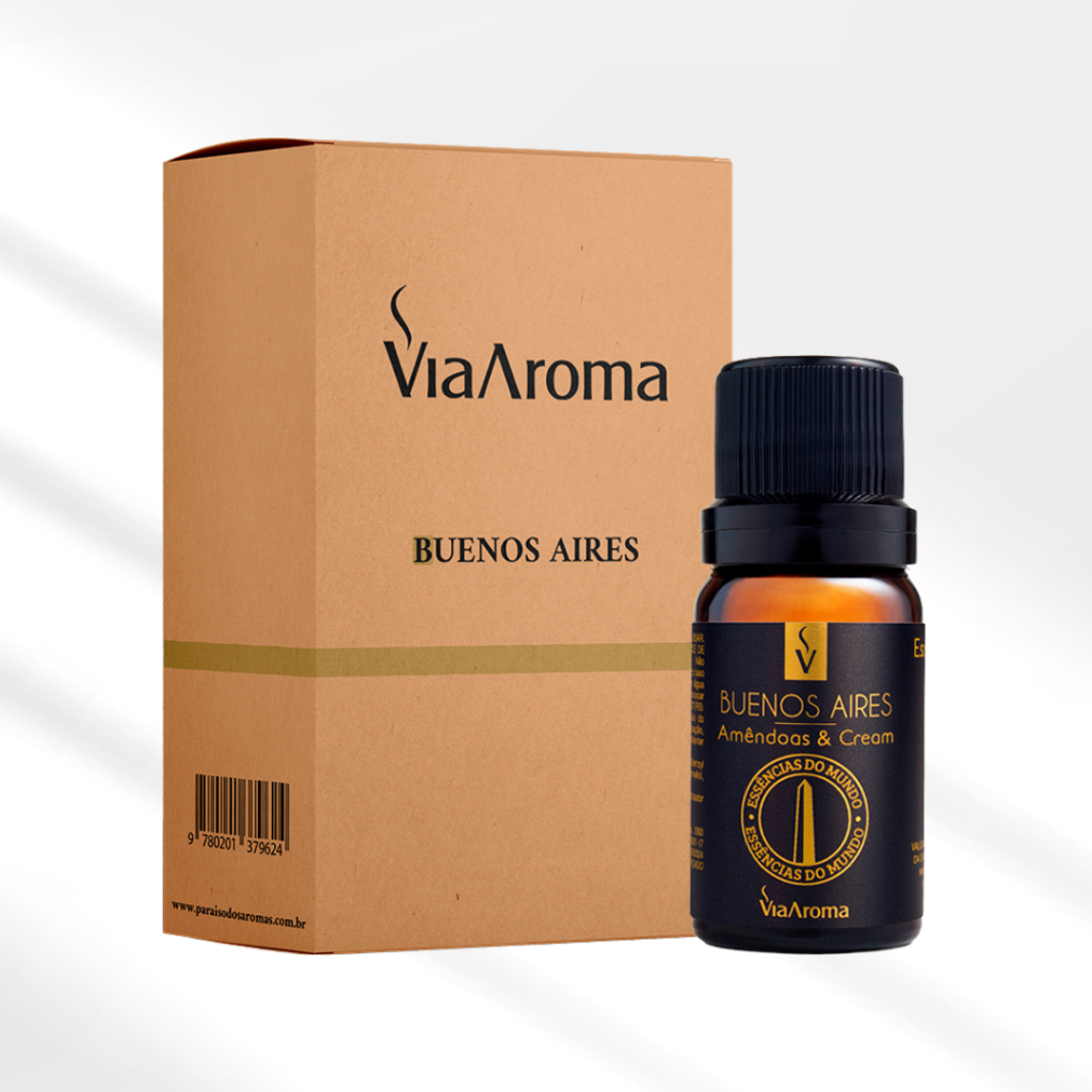 Essência Buenos Aires Via Aroma Amendoas e Cream 10ml