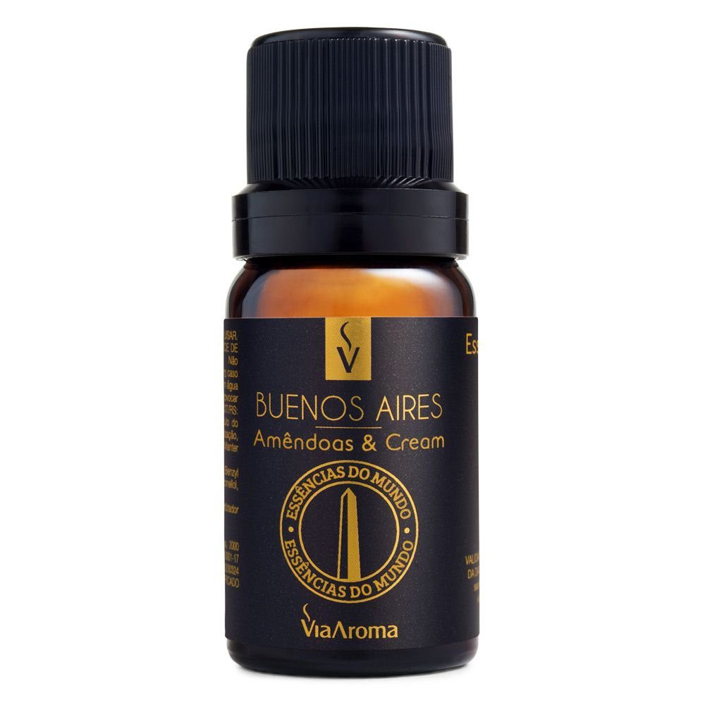 Essência 10ml - Buenos Aires - Amêndoas E Cream Essências do Mundo