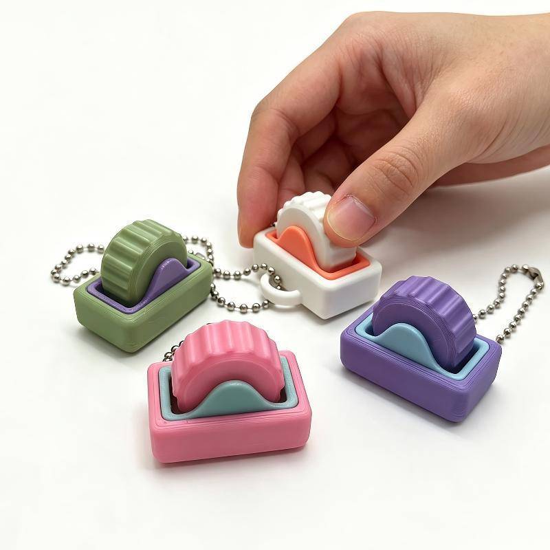 Chaveiro FEELI Gear Roller Fidget , Brinquedo Silencioso Para Alívio Do Estresse , Bloco Colorido EDC De Bolso BR