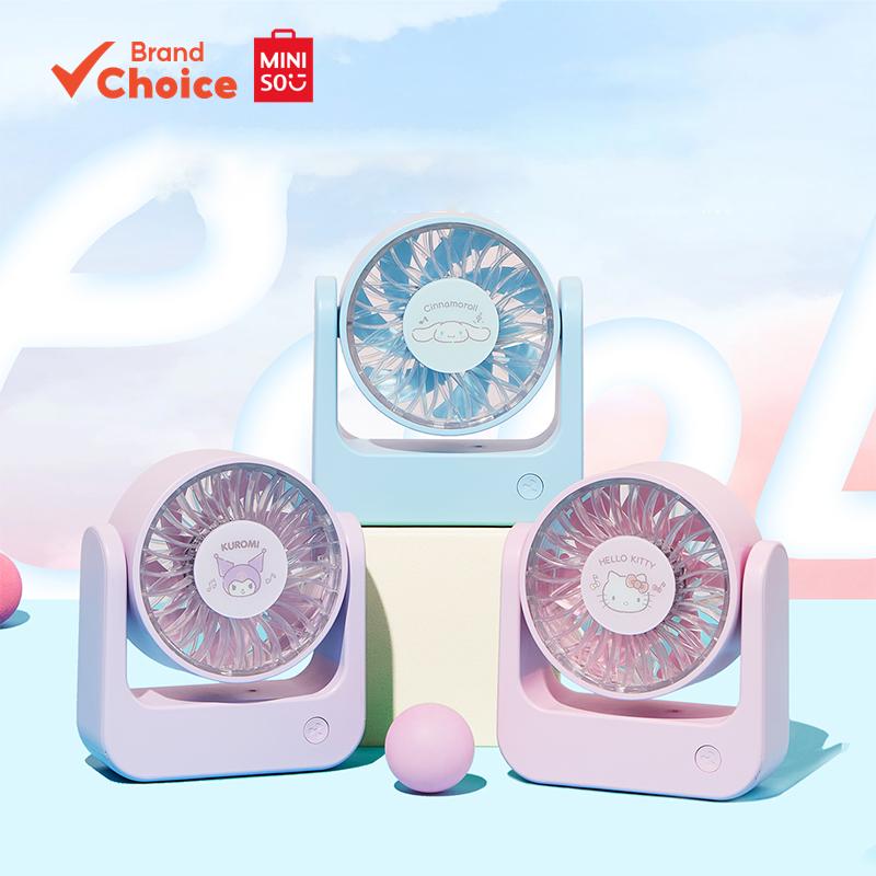 MINISO Sanrio Characters Fresh & Clean Series-Ventilador De Mesa 