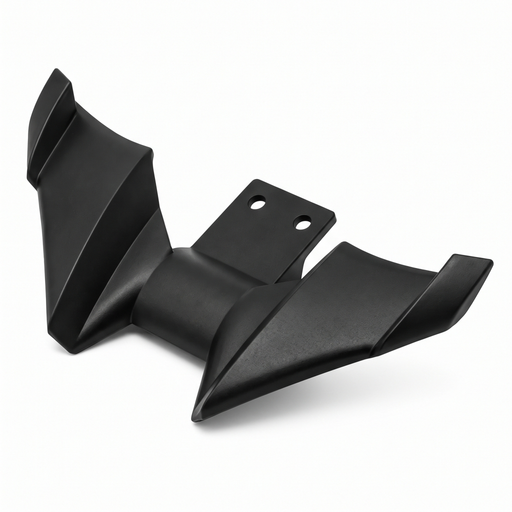 Spoiler Asa Esportiva Winglet Yamaha MT03 2021 2022 2023 2024 2025 2026 Design Racing Preto Para Instalação Farol