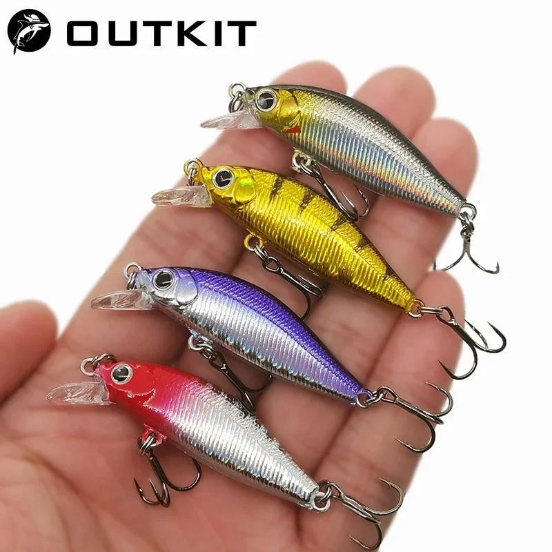 OUTKIT 2022 Chegam Novas Design Japonês Pequenas Iscas Isca De Pesca 3.2g 45mm Afundando Minnow Mini Dura Para Poleiro T