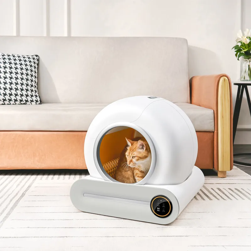 Wholesale Smart Mobile Phone Control Round Cat Litter Box Automatic