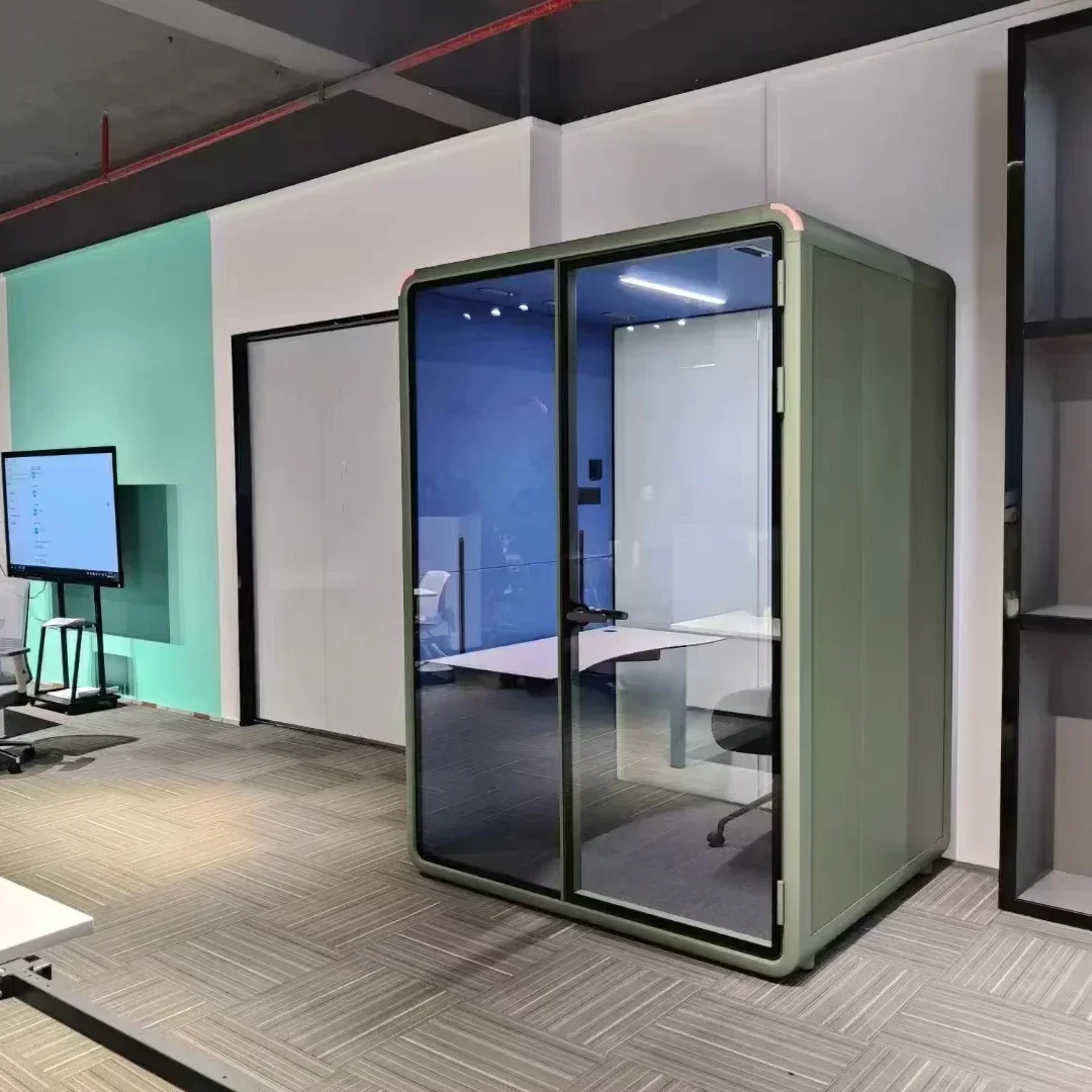 smart switch automatically turns on ventilation light silent office pod phone booth chat room 1-2 people