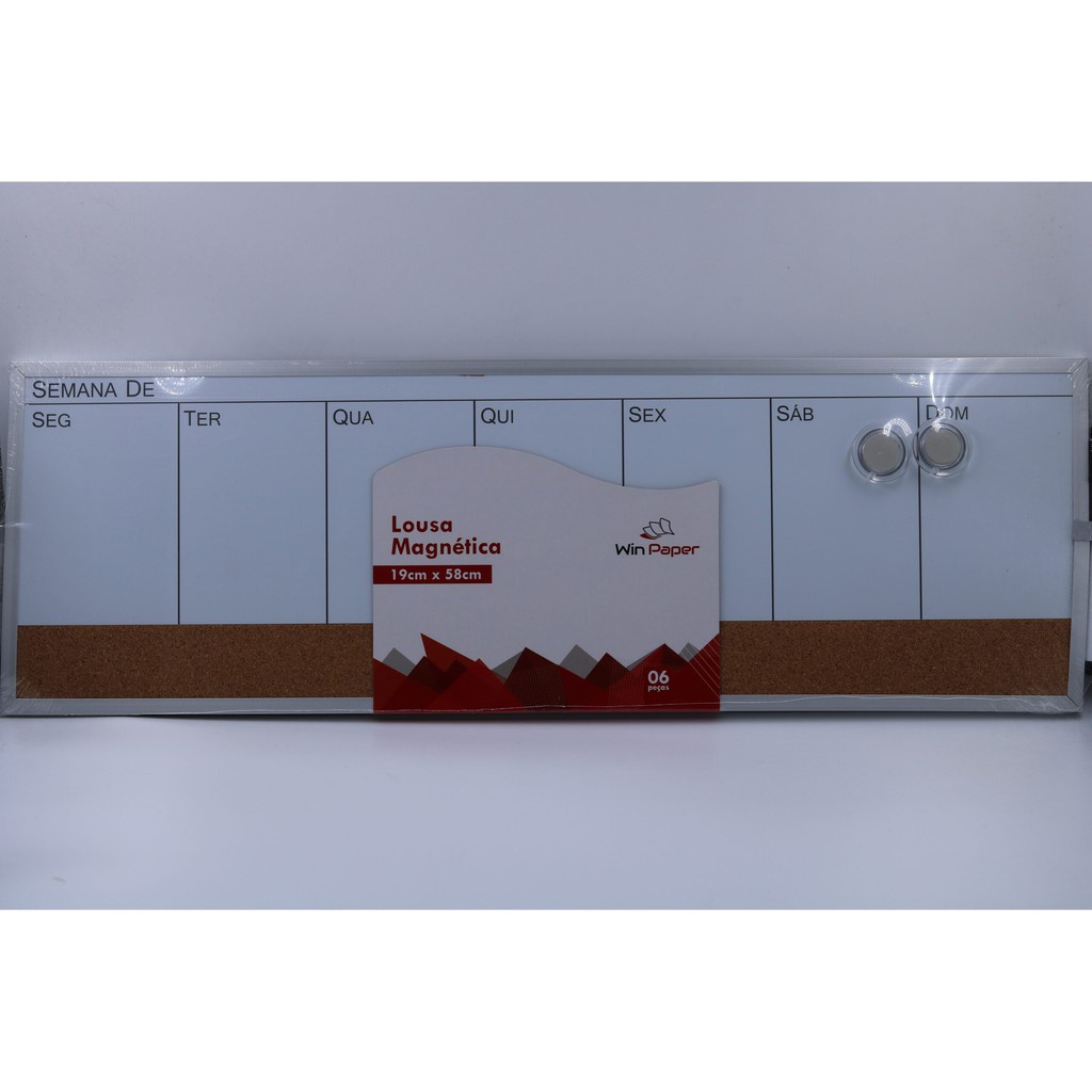 Lousa Magnética Planejamento Semanal Planner Win Paper