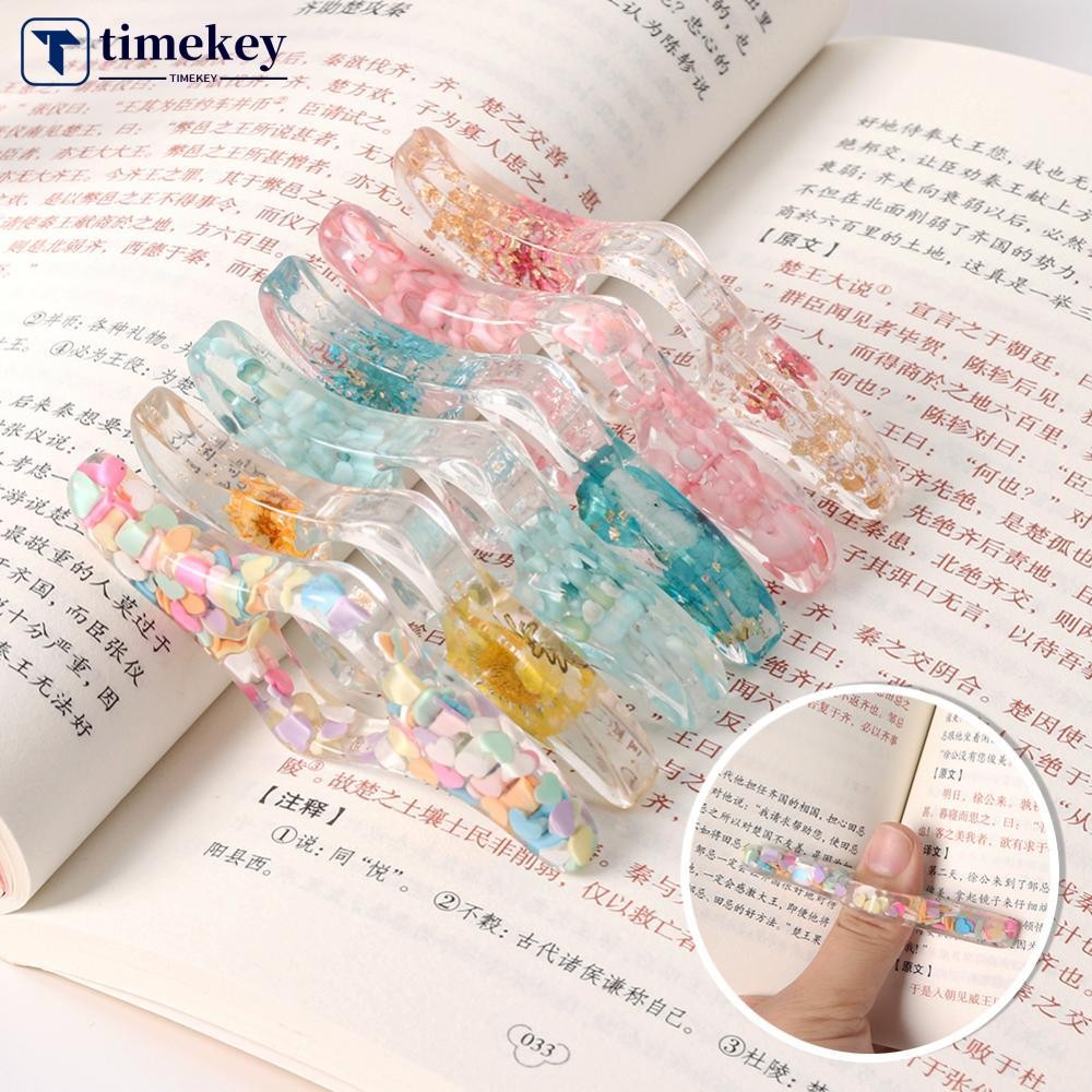 TIMEKEY Polegar Livro Suporte Página Prensas Titular Stands Marcadores Convenientes Material De Escritório Papelaria A6X