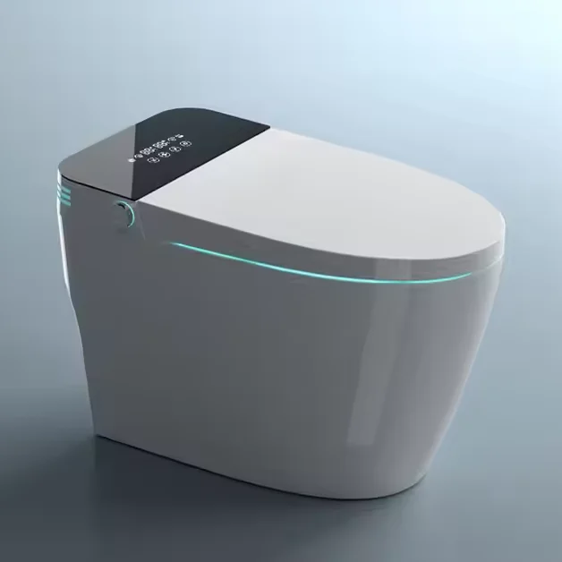 High-end Automatic Flip-top Bathroom Toilet Smart Electric Toilet Foot-sensing, Including Water Tank and Mobile Phone Control