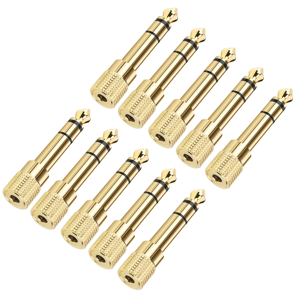 Pacote 10 Plug Adaptador P2 P10 Stereo Estereo Conector Fone
