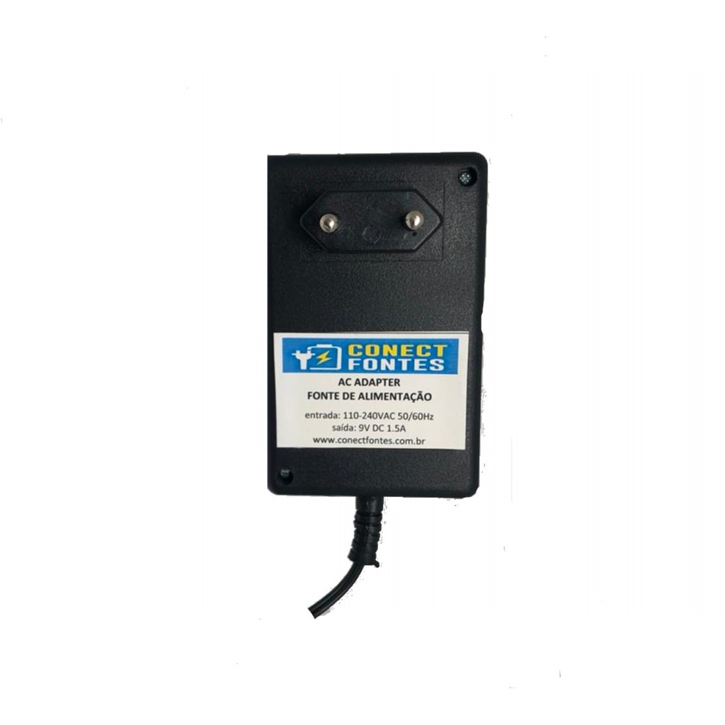 Fonte Para Caixa De Som Vc 7302 Compatível 9v Dc 1.5a