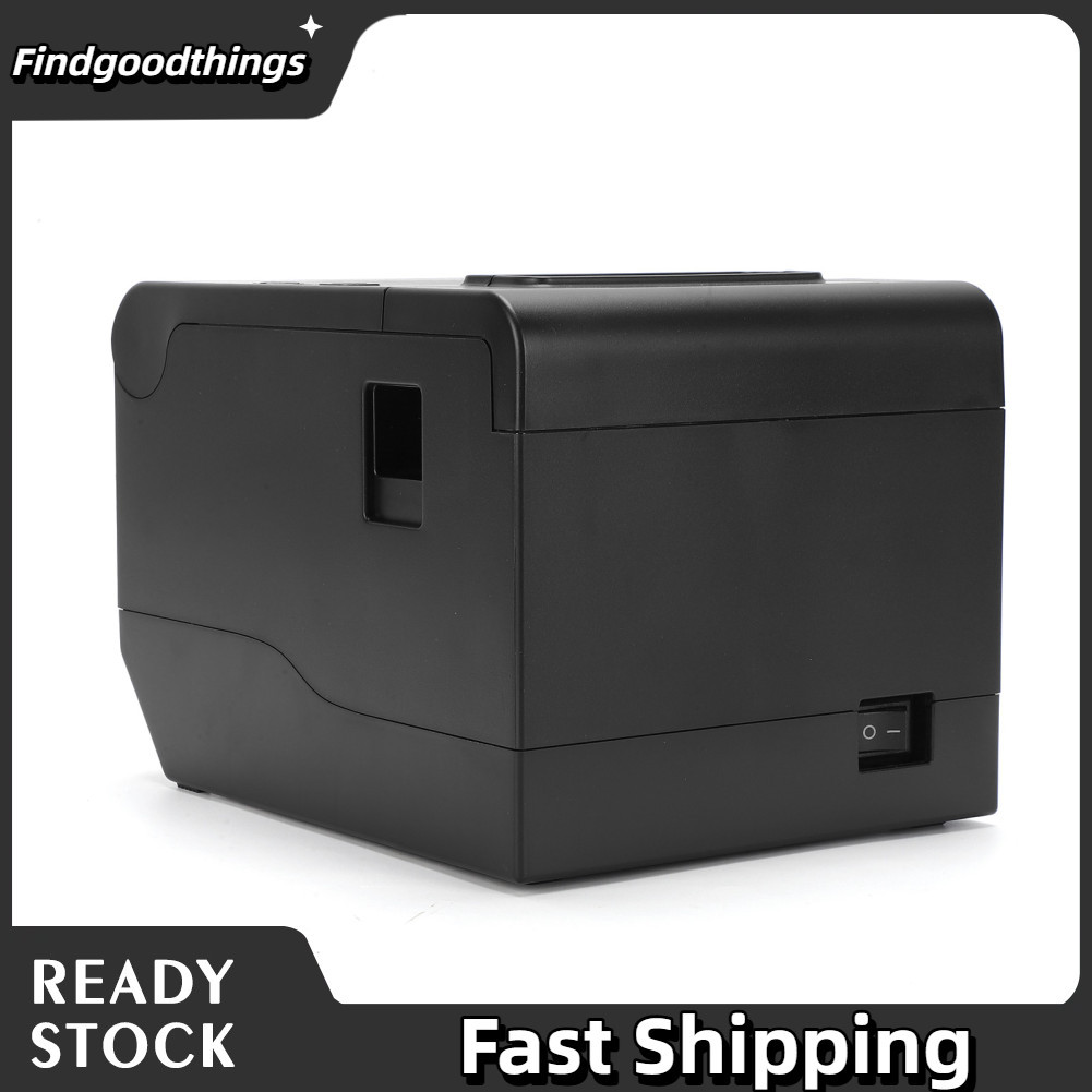 Findgoodthings-br Impressora térmica de recibos POS de 80 mm com cortador automático Velocidade de impressão rápida 260