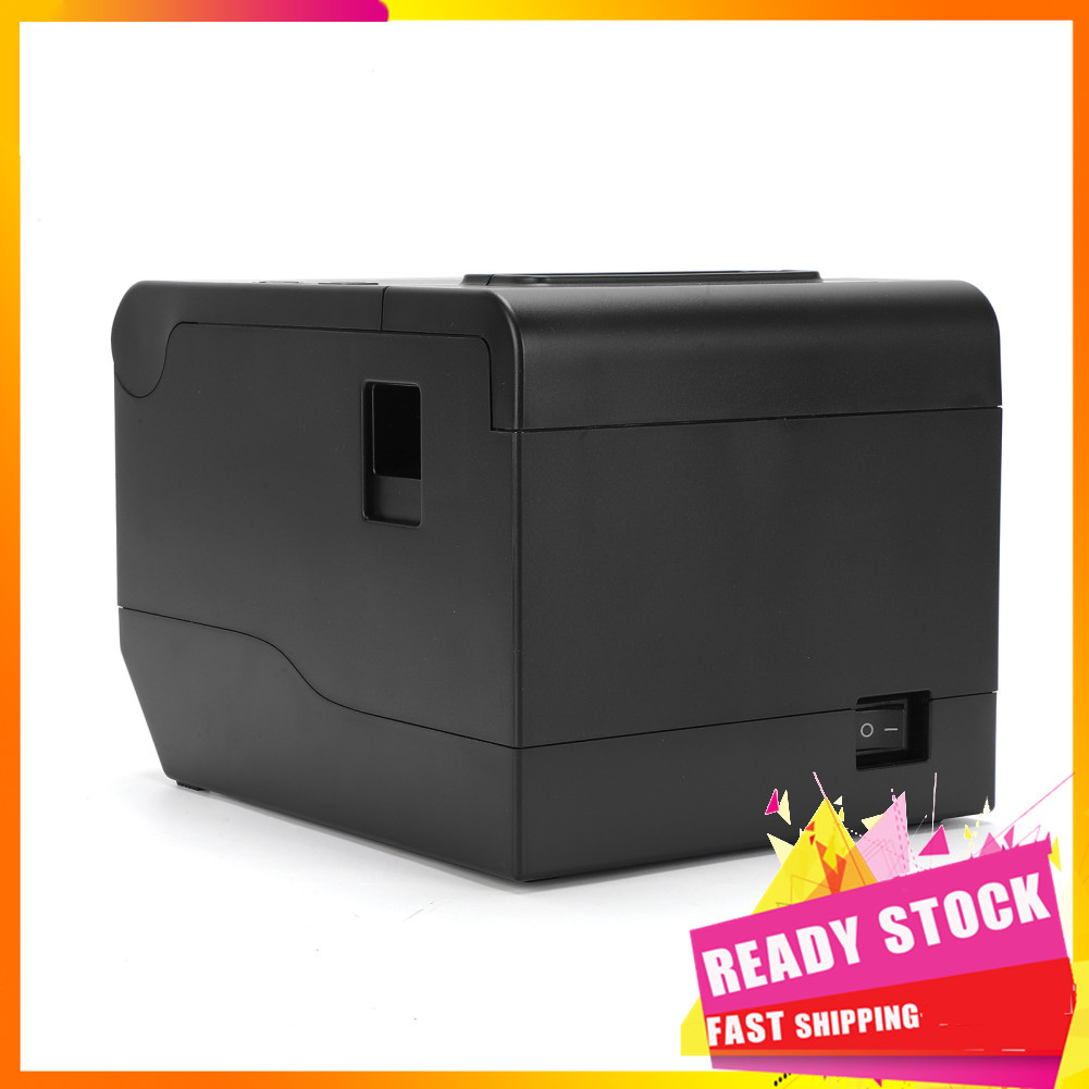 Hbhbhbhbb Impressora de recibos de mesa de 80 mm Máquina POS térmica com velocidade de corte automático 260 mm / s