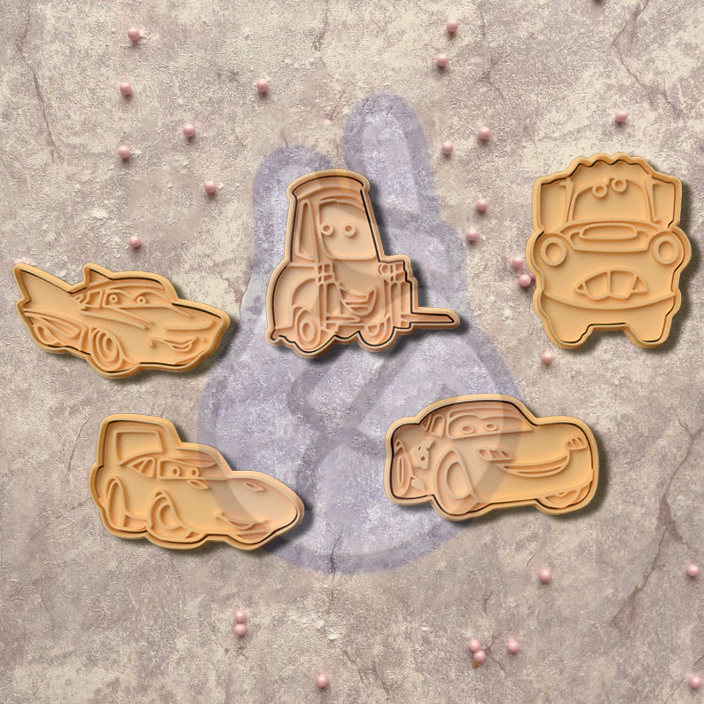 Original Cortador de Biscoitos em Formato CARS