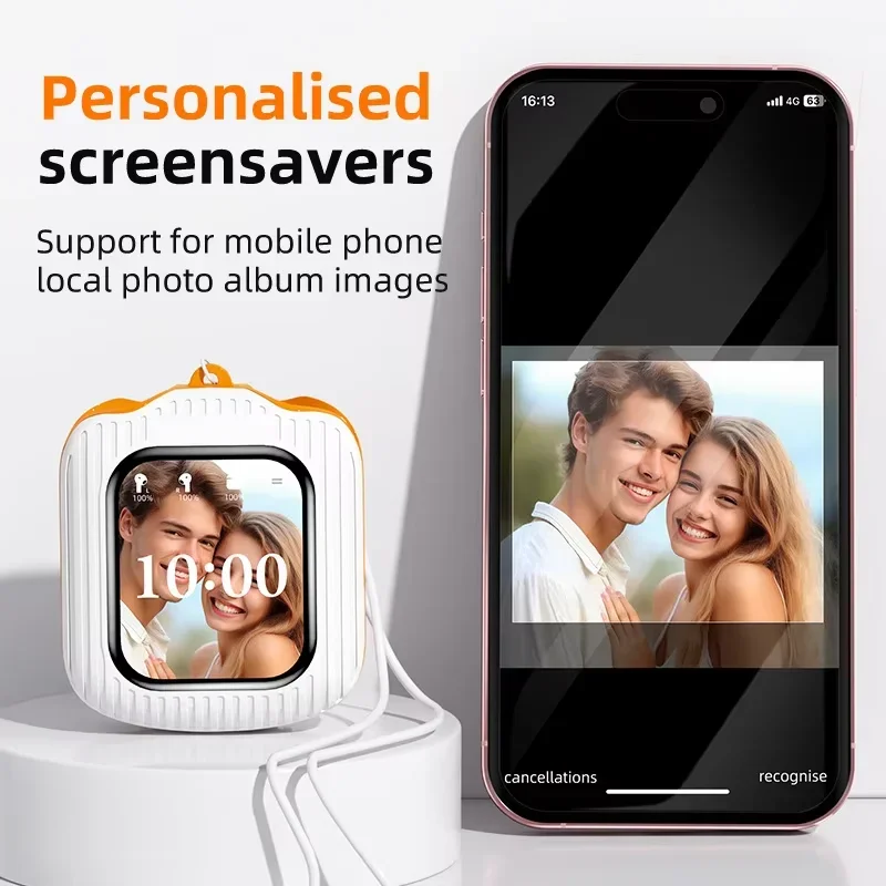 Touchscreen Wireless Bluetooth Earbuds MP3 Playback HIFI Stereo ENC Noise Canceling For Sports Music Gaming