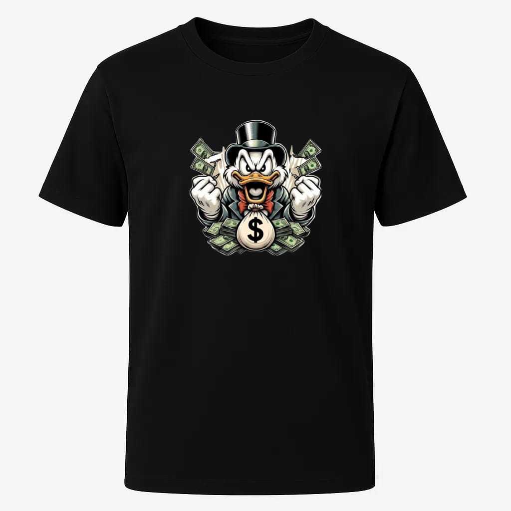 Camisetas Básicas Patinhas Din 100% Algodão Reforço Ombro a Ombro Camiseta Unissex Masculina Feminina