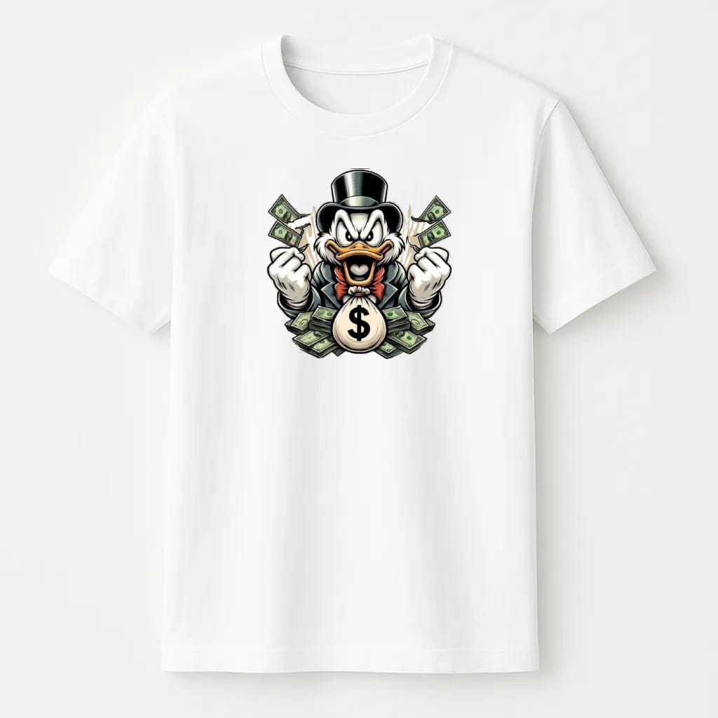 Camiseta Unissex 100% Algodão Patinha Din  premium Conforto e Estilo Masculino Feminino