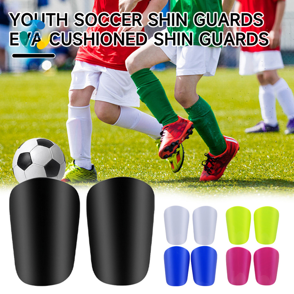 Soccer Leg Guards 1 Pair Mini Shin Anti-slip Lightweight Football Pads for Kids Teens Adults – Comfortable Protective