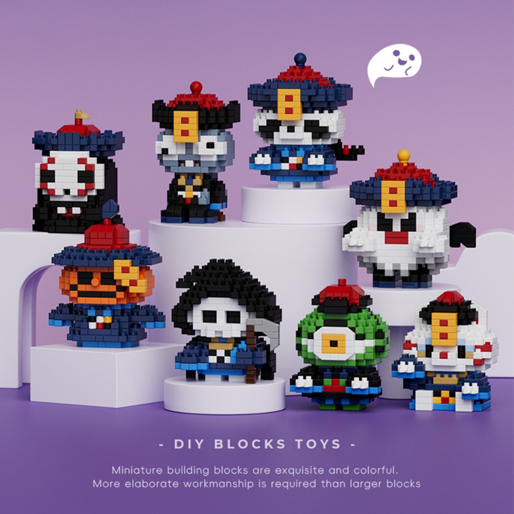 Zombie Party Building Block Bricks Toy Assembly Particle Children Development Education Collection Brinquedos Quebra-Cabeça Meninos E Meninas Aniversário Infantis