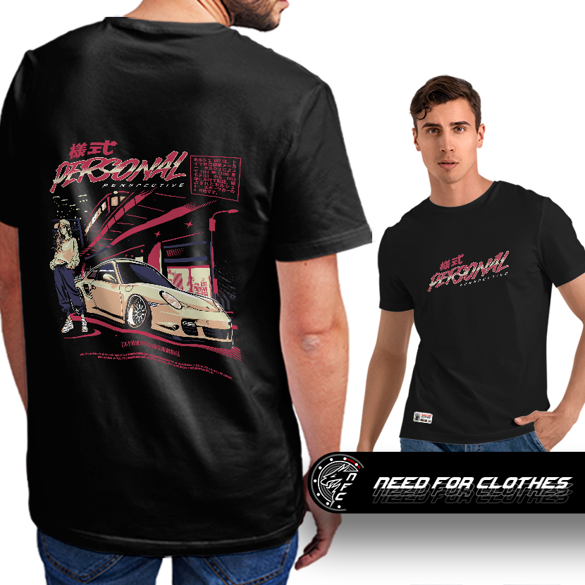 Camiseta JDM Porsche 911 Turbo 997 Night City Debonaire Street Racing Culture