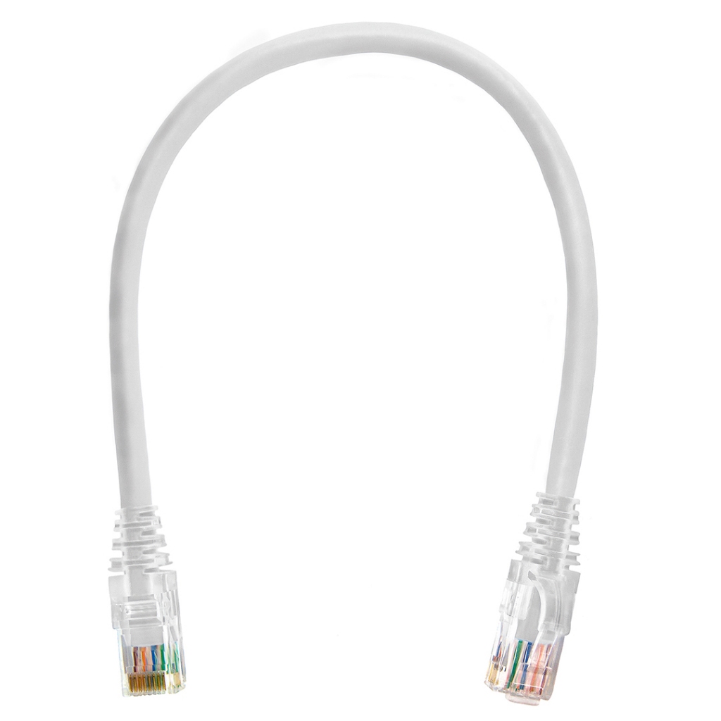 Kit Patch Cor Cat6 Furukawa Branco 4un De 30cm + 1un De 50cm