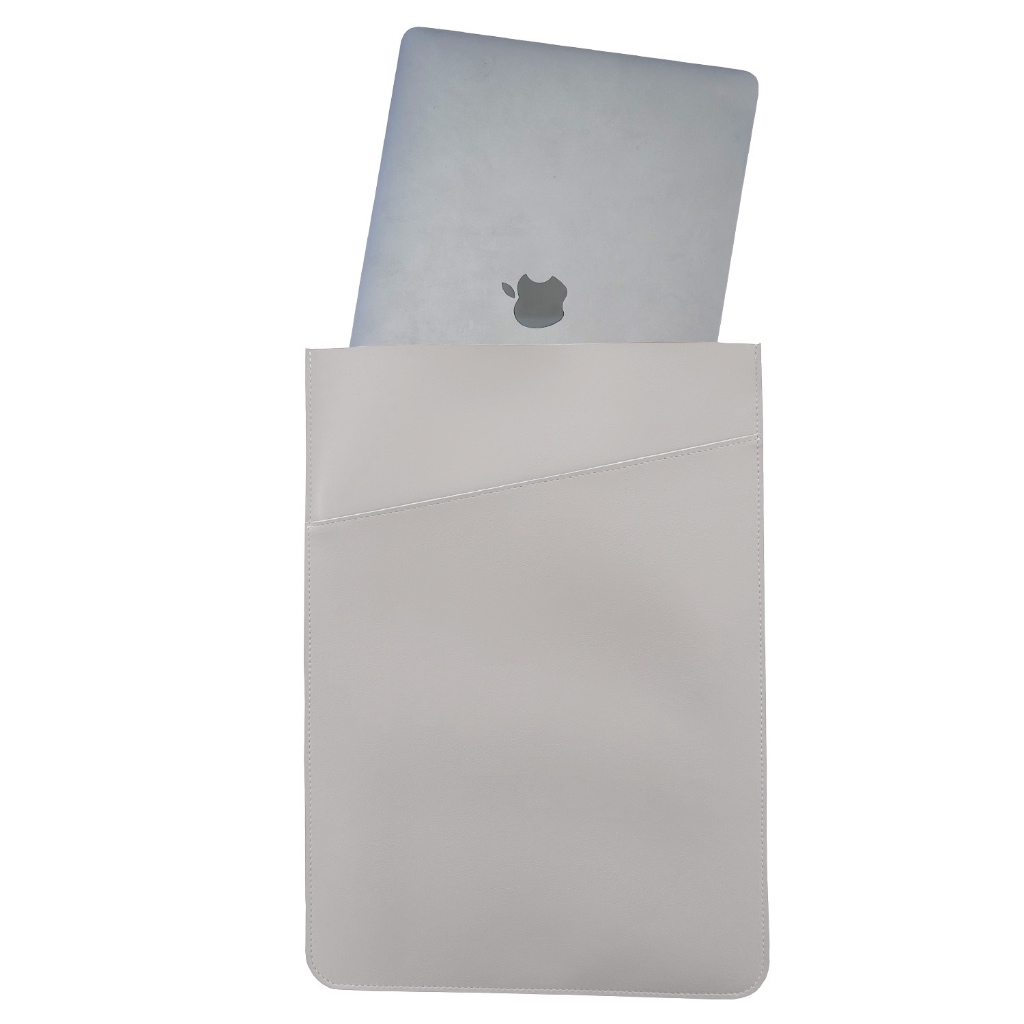 Case Para Notebook Slim em Couro Sintético Branco