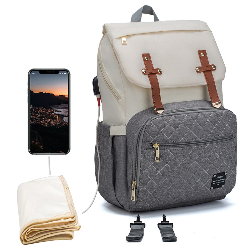 Mochila Maternidade Lequeen Dândi Smart Bolso Térmico