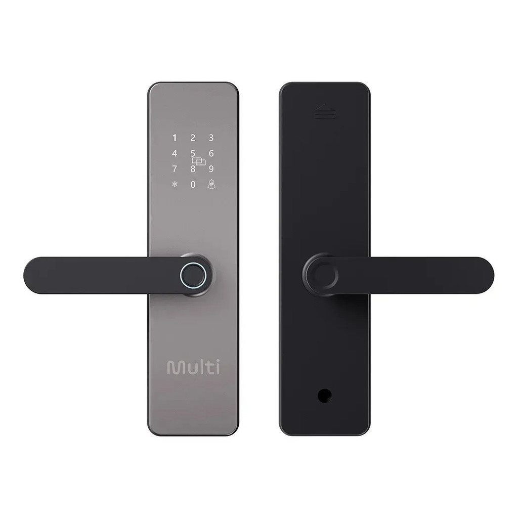 Fechadura Eletrônica Smart Cinza Multi - SE242