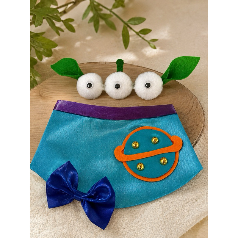Bandana + acessório para cabeça Alien toy store para cachorro e gato pet