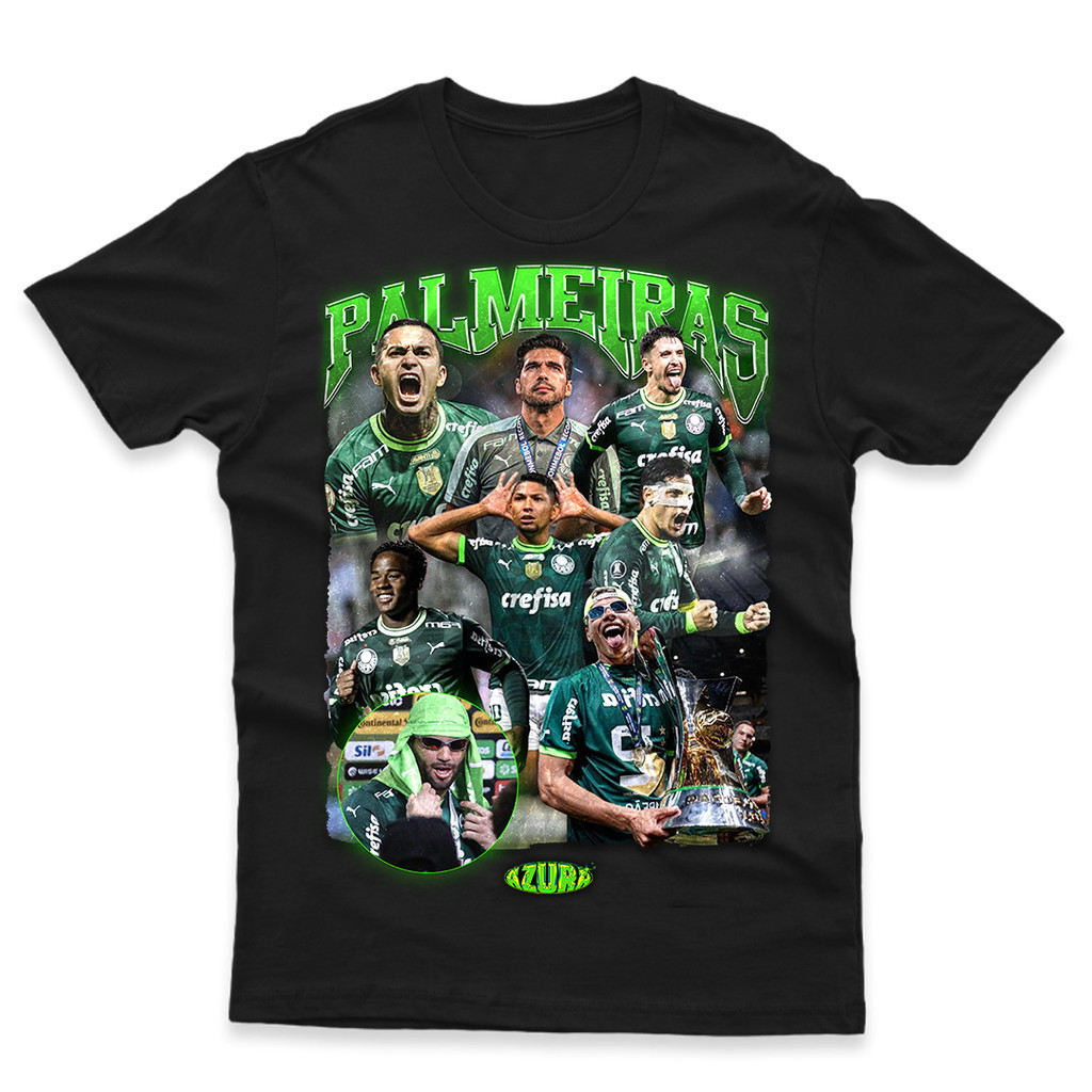 Camiseta Unissex Para Torcedores do Palmeiras - Camisa de Malha 100% Algodão - Envio Imediato - Polar Clothing Store