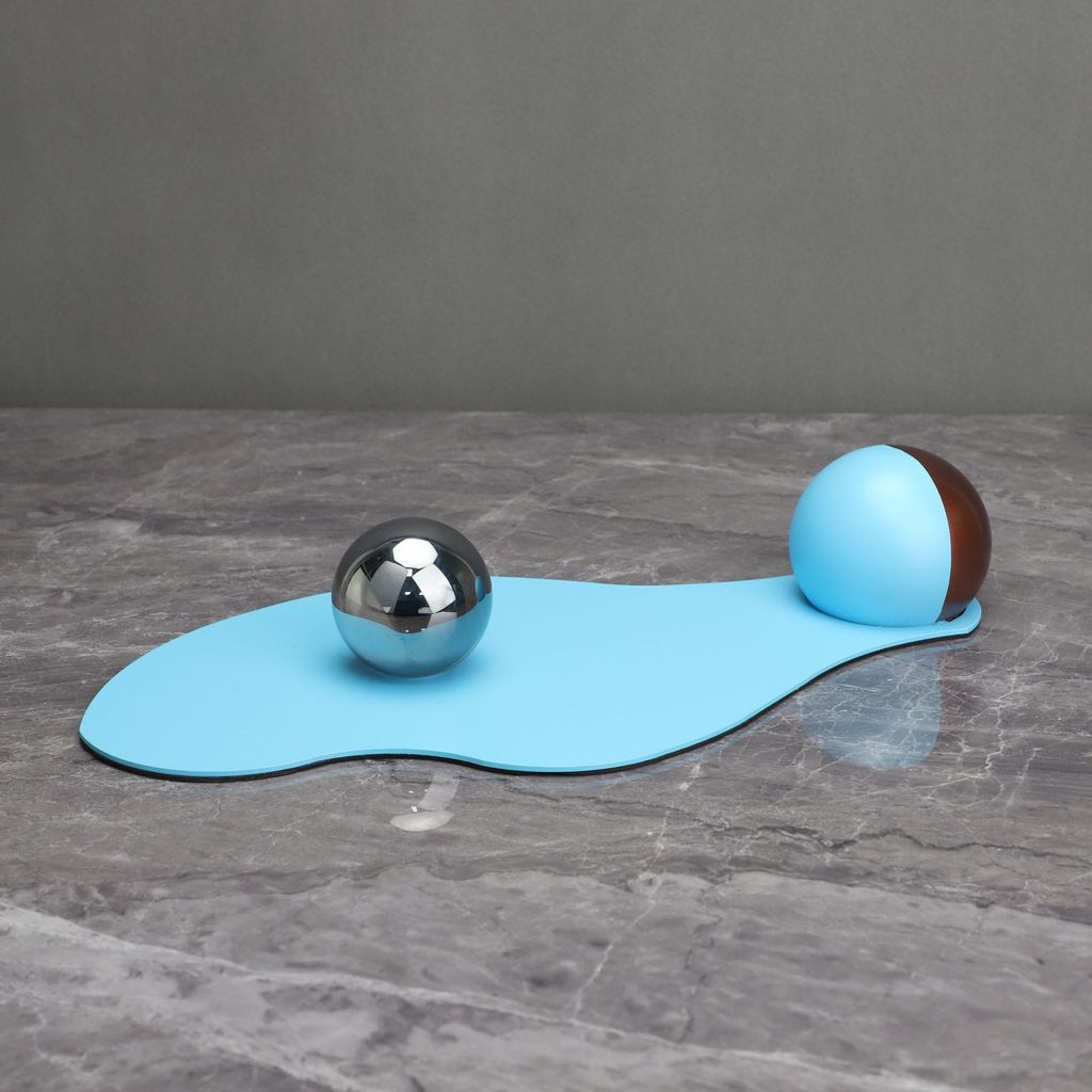 RW4S European-style creative metal melting ball decorative piece for model homes, sales offices, bedrooms, living rooms,