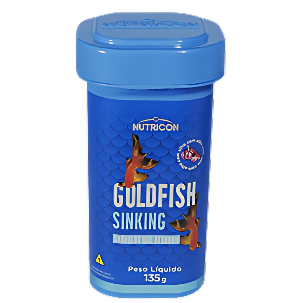 Ração Nutricon GoldFish Sinking 135g Peixe Kinguio