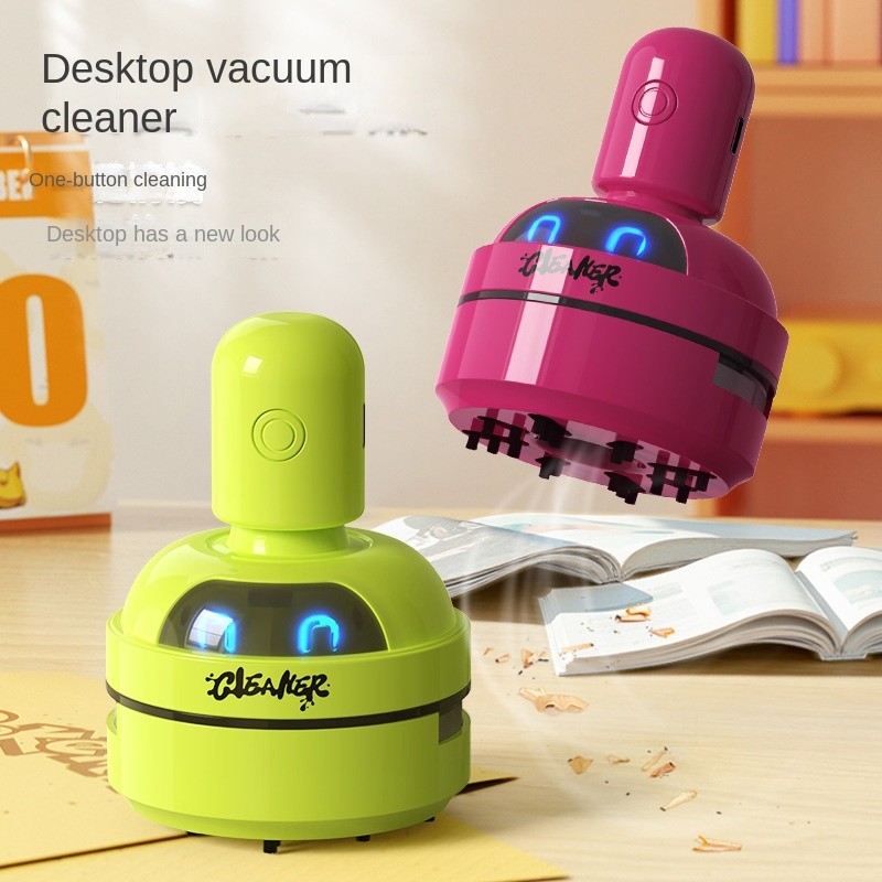 Usb recarregável Mini Cartoon Desktop aspirador de pó teclado