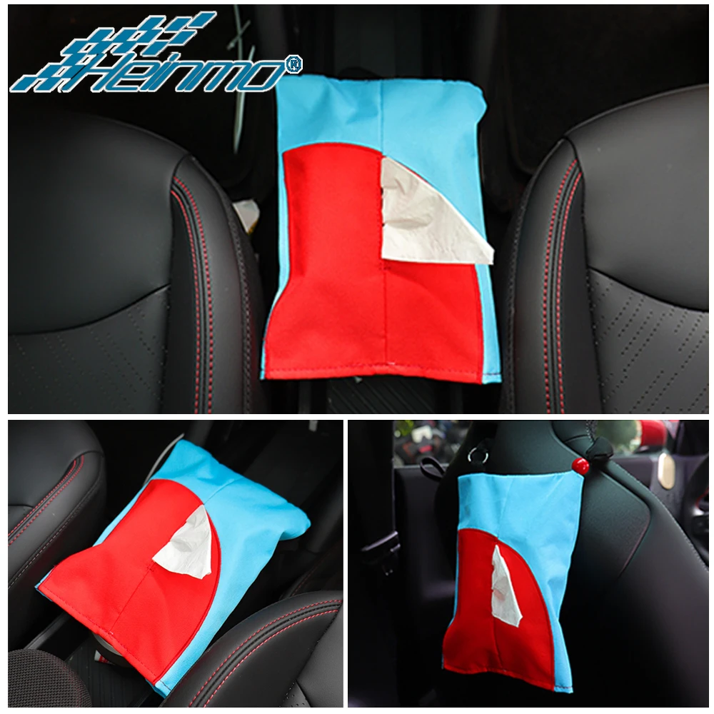 For Mini Cooper F54 F56 F57 R55 R56 R58 R60 F66 Car Interior Accessories Seat Back Adjustable Simple Tissue Storage Bag Box Case