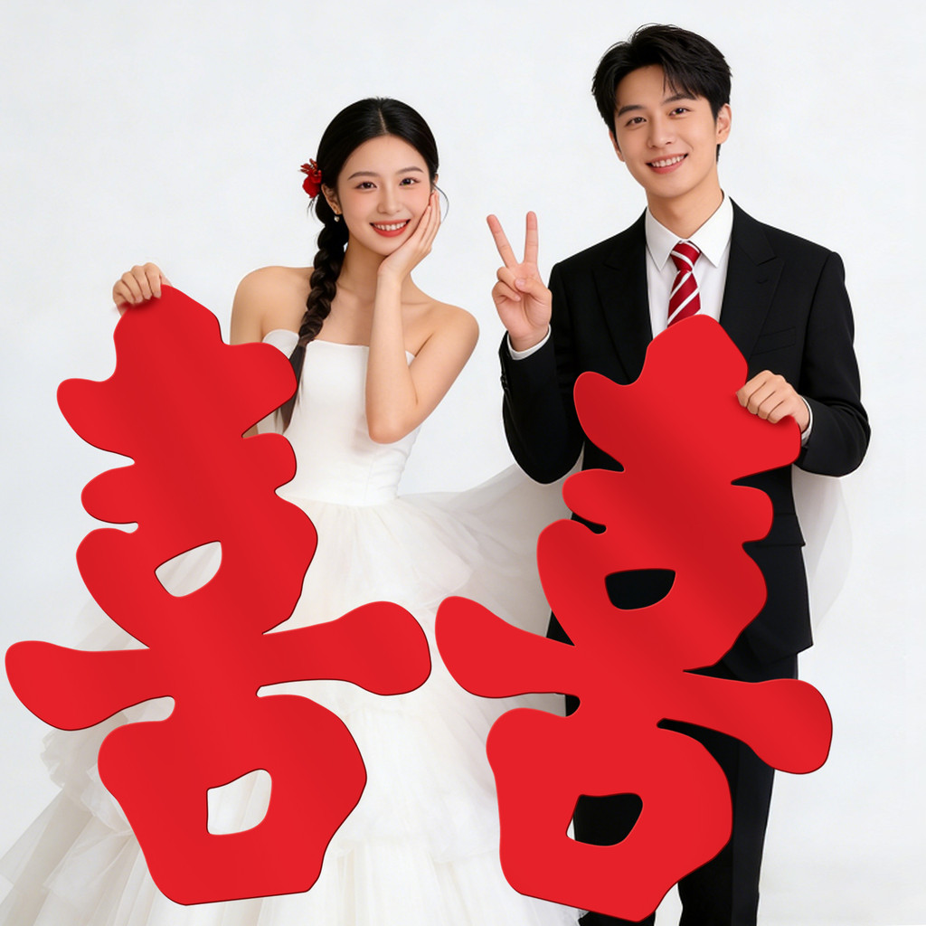 Kt Board Feliz Personagem Adesivos Casamento Dedicado Decoração de Quarto de Casamento Grande Emblema Personagem Casamen
