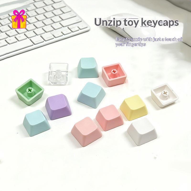 [INTH] XDA Height 8/10Pcs PBT Keycaps 1U Capas De Teclas Em Branco Não Gravadas Para Teclado Personalizado DIY [Melhor]