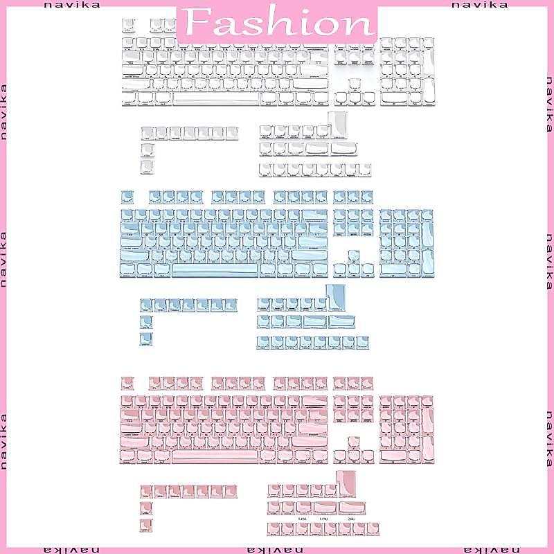 Style MDA Height Keycap Set 132 Teclas Impressão Lateral Para Substituição Teclado Mecânico E