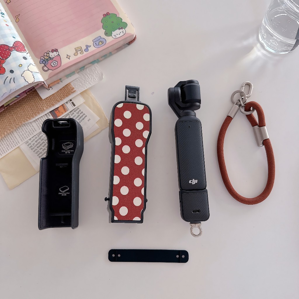 DJI Osmo Pocket 4/3 Cartoon Lanyard Orelha Protetor Caso, transporte multifuncional à prova de choque Caso