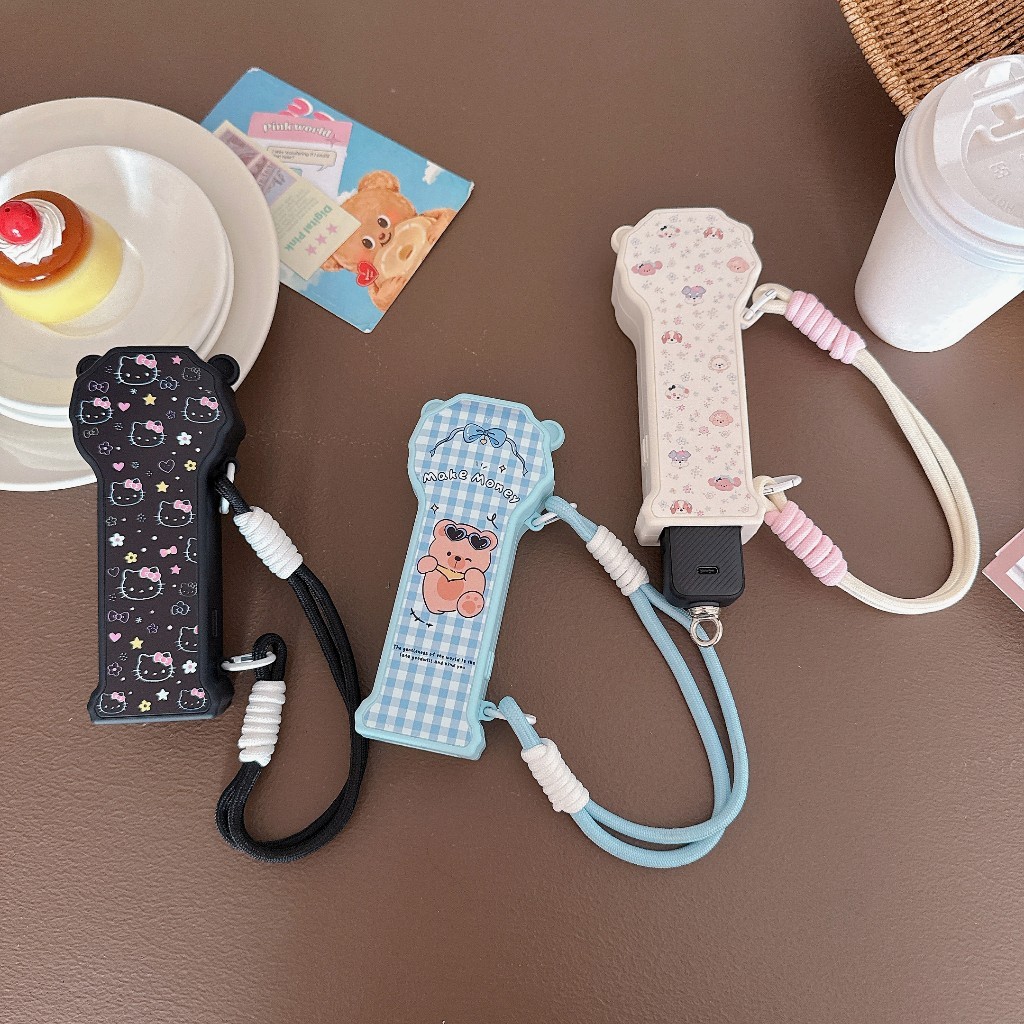 DJI Osmo Pocket 4/3 Cartoon Orelha Protetor Caso Filhote de Cachorro Urso, Transporte Multifuncional à Prova de Choque C