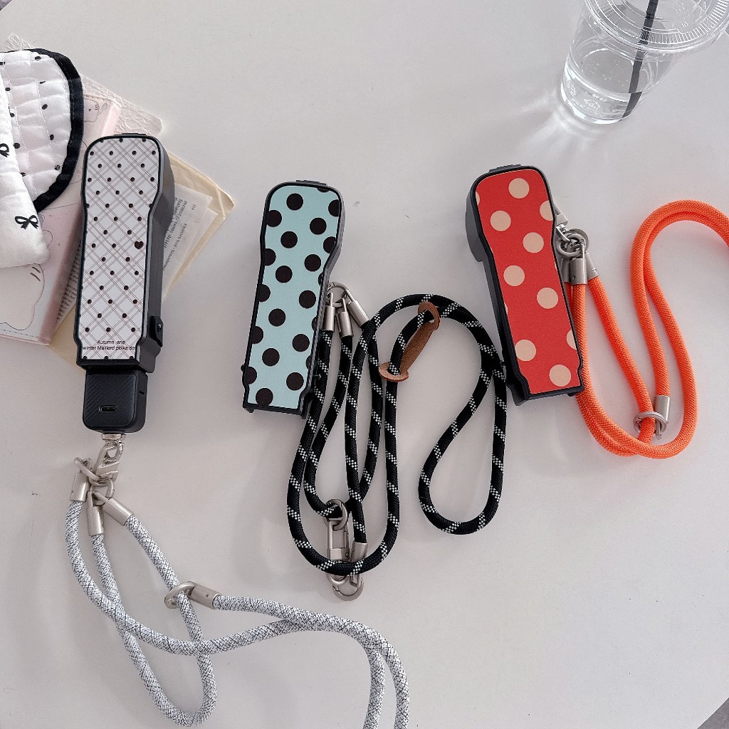 DJI Osmo Pocket 4/3 Cartoon Polka Dot Orelha Protetor Caso, transporte multifuncional à prova de choque Caso