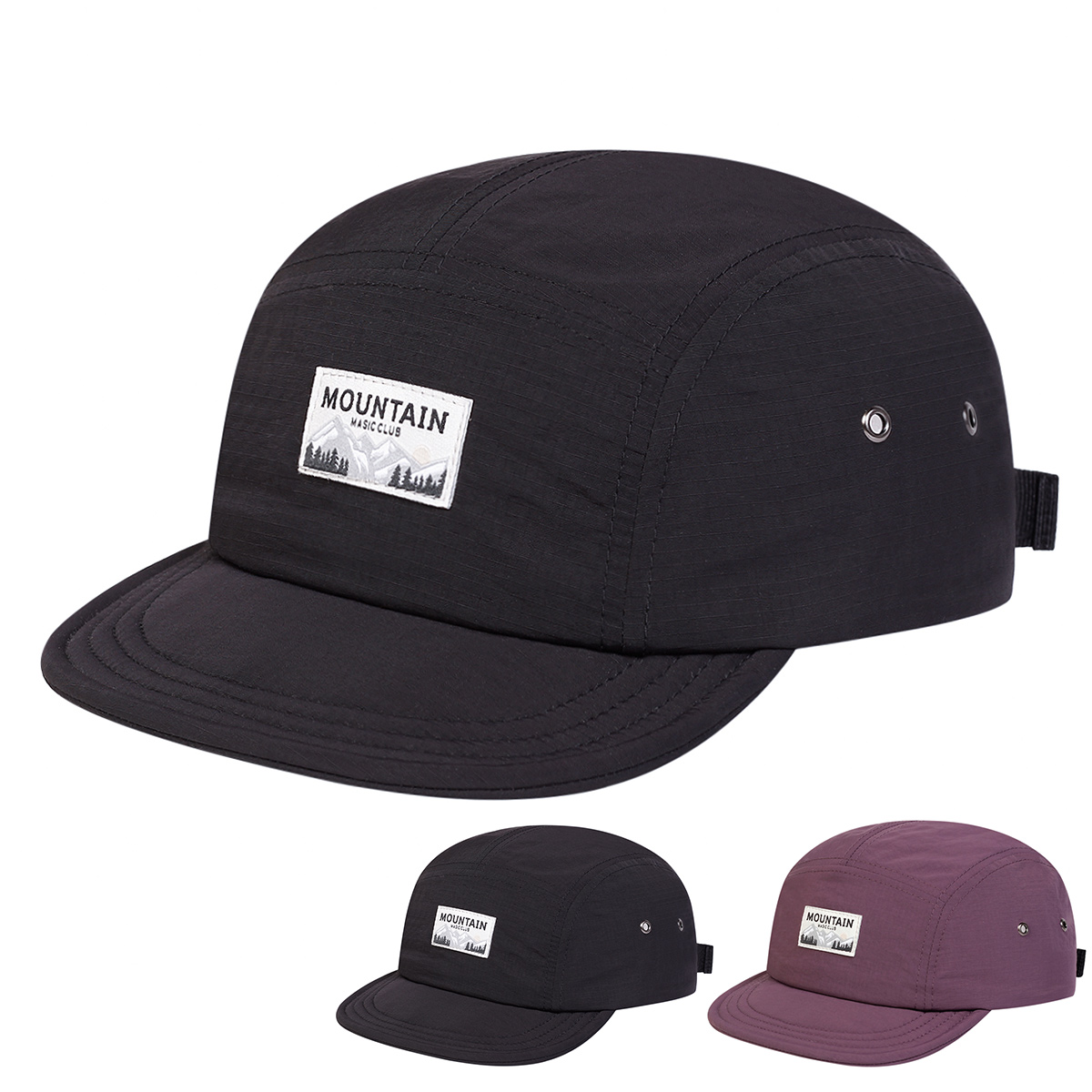 Boné de beisebol ajustável unissex MOUNTAIN MUSIC CLUB para hip hop, primavera e outono, para esportes ao ar livre,