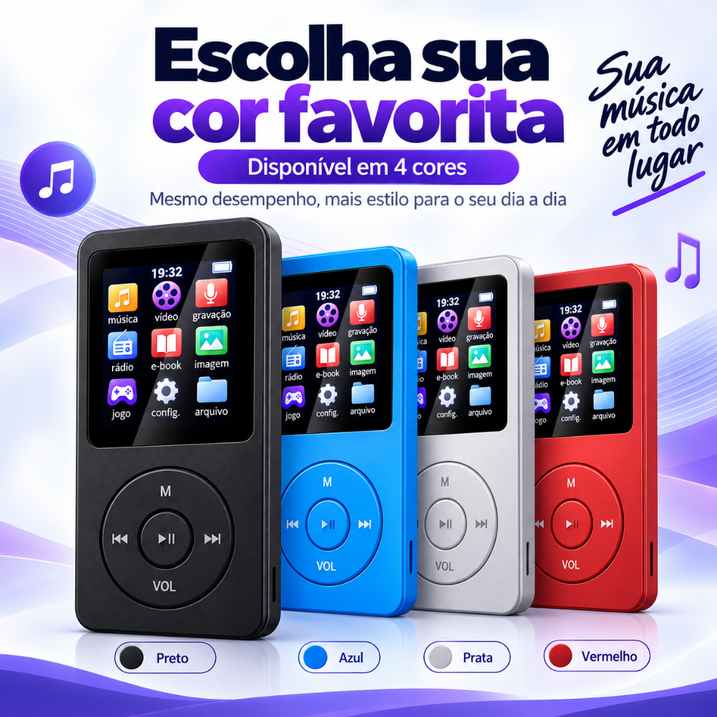💕 São Paulo emitiu💕MP4 MP3 Bluetooth Sports Music Player Mini Walkman Estudante 6cm com placa de tela mp4 Factory
