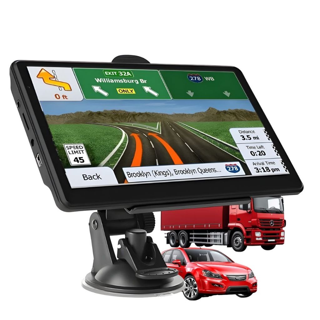 Gps Android Multimidia Preto Cartão Sd Fm Mp5 Full Hd Preto América Do Sul Envio Imediato