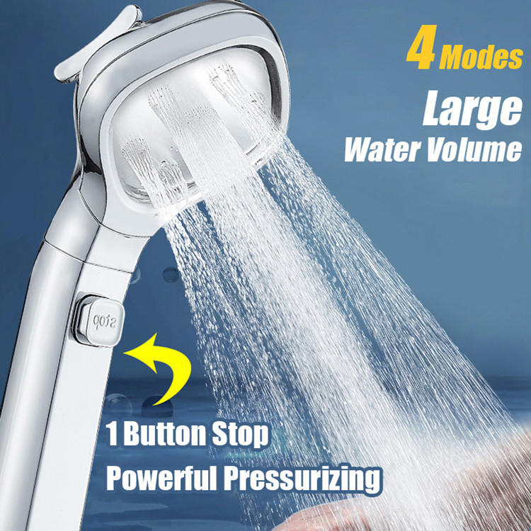 【Economia De Água】Shower Head Yuba Pressurized Shower Head Pressurized Handheld Shower Head Set/Conjunto De Chuveiro
